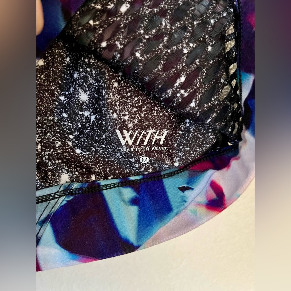 Peloton Colorful Geometric Sports Bra Women’s Size Medium - Picture 5 of 5